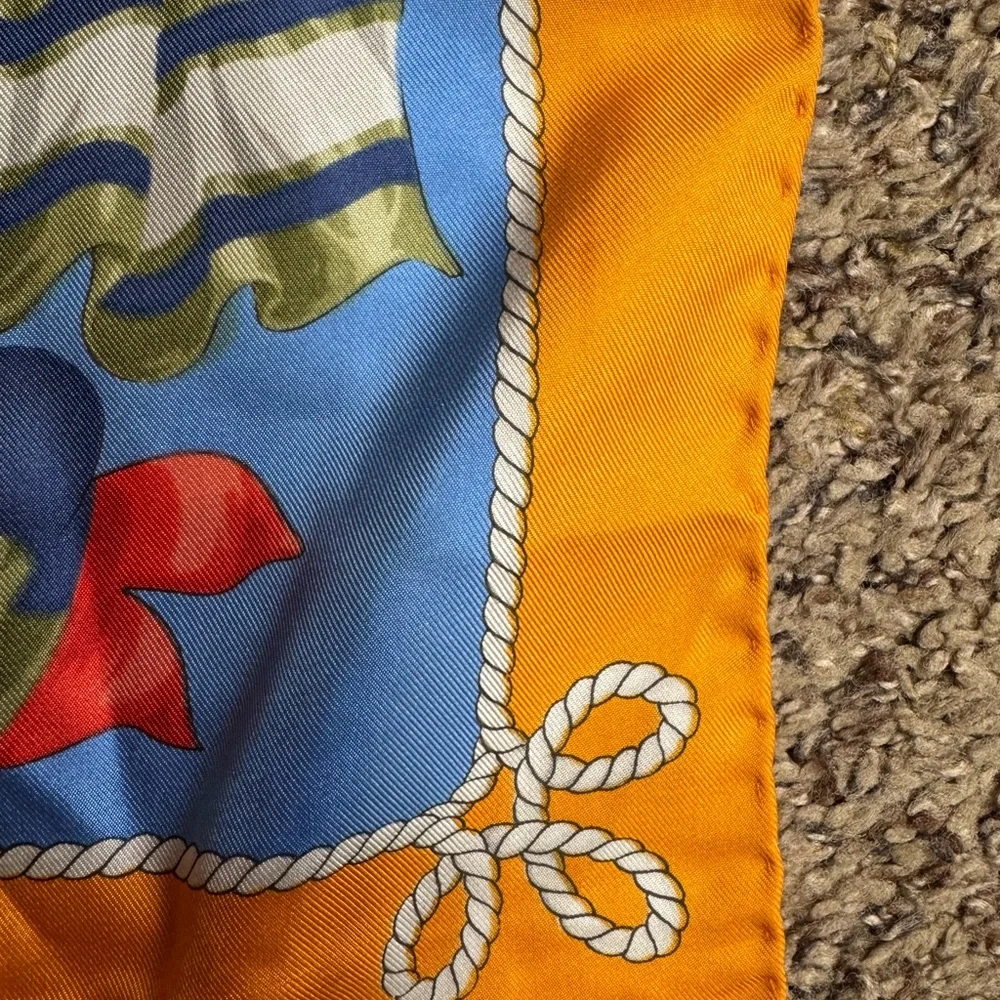 R di Ratti Italian Heraldry Banners motif silk scarf Made in Italy